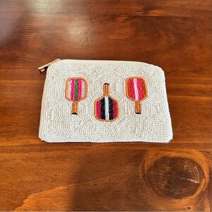 Beaded Pickleball Design Clutch